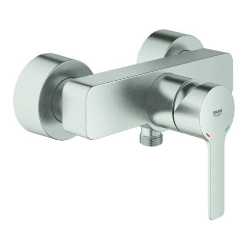 Grohe Brause-Einhebelmischer Lineare supersteel, Wandmontage