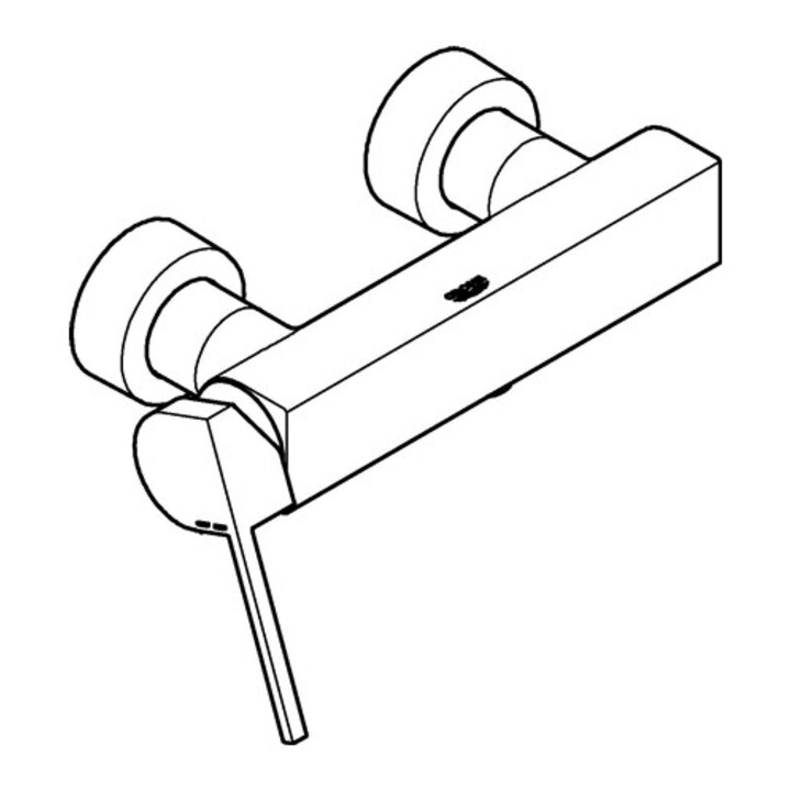 Grohe Brause-Einhebelmischer PLUS 1/2", Wandmontage, chrom