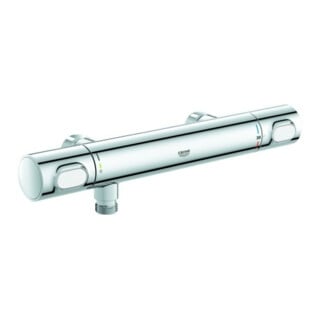 Grohe Brause-Thermostat Grohtherm 500 chr, DN 15, o. S-Anschlüsse, Wandmontage