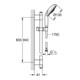 Grohe Brausegarnitur Classic RAINSHOWER Handbrause 130 mm chrom-2