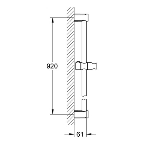 Grohe Brausestange 100 COSMOPOLITAN TEMPESTA 900 mm chrom