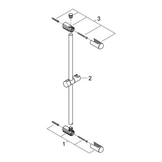 Grohe Brausestange EUPHORIA 600 mm chrom