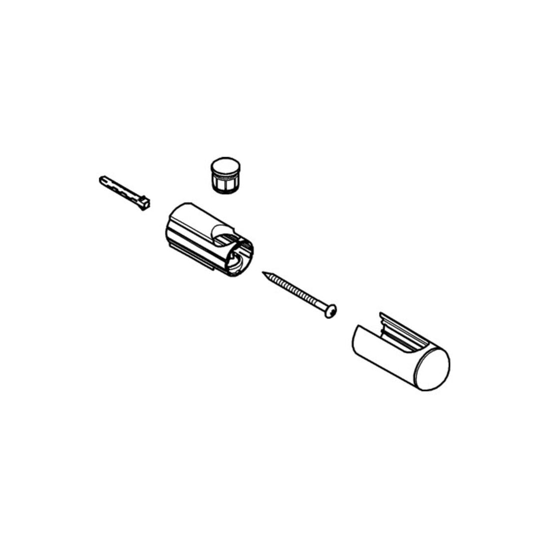 Grohe Brausestangenhalter 48100 für Brausestangen D: 22mm supersteel