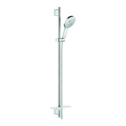 Grohe Brausestangenset Rainshower SmartActive 130 chrom, Brausestange 90cm, 3 Strahlarten