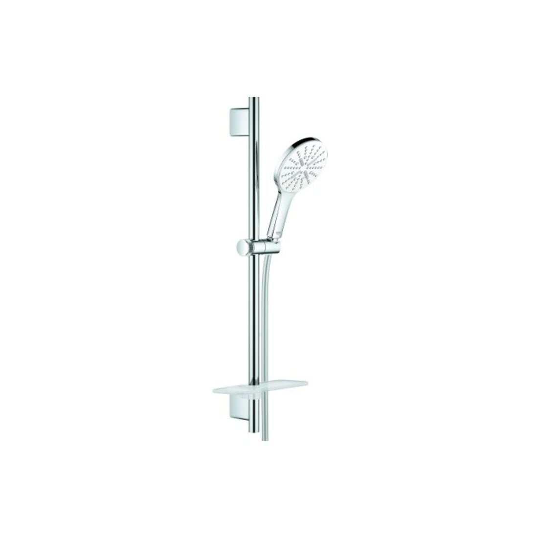 Grohe Brausestangenset Rainshower SmartActive 130 m Begr. 9,5 l/m, Stg 60cm, 3 S-Art., m w