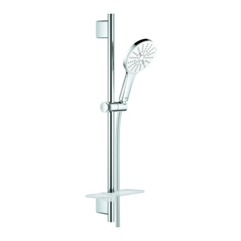 Grohe Brausestangenset Rainshower SmartActive 130 m wh., Brausestange 60cm, 3 Strahlarten