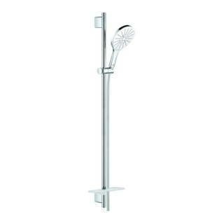 Grohe Brausestangenset Rainshower SmartActive 150 Stange 90cm, 3 Strahlarten, moon white
