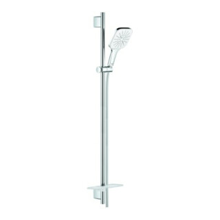 Grohe BrG Rainshower SmartActive130 Cube Brausestange 90cm, moon white