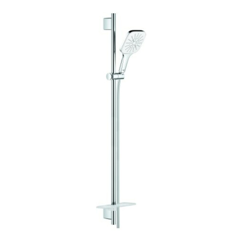 Grohe BrG Rainshower SmartActive130 Cube Brausestange 90cm, moon white