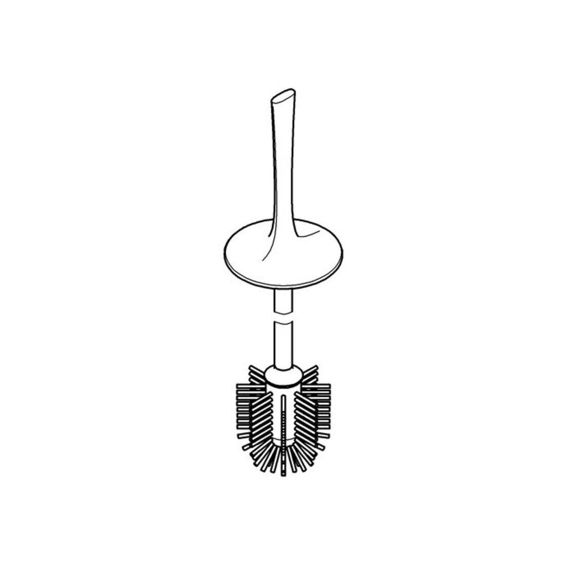 Grohe Brosse de rechange 64813 pour ensemble brosse WC chrome