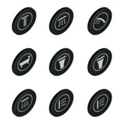Grohe Caches symboles SmartControl pour robinetterie encastrée, granit