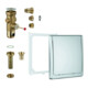 Grohe Chasse d'eau à pression 3/4", sans pré-siphon, réglable 6-9 l, chromé-1