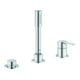 Grohe Combinaison baignoire 3 trous Lineare sans bec, chrome-1