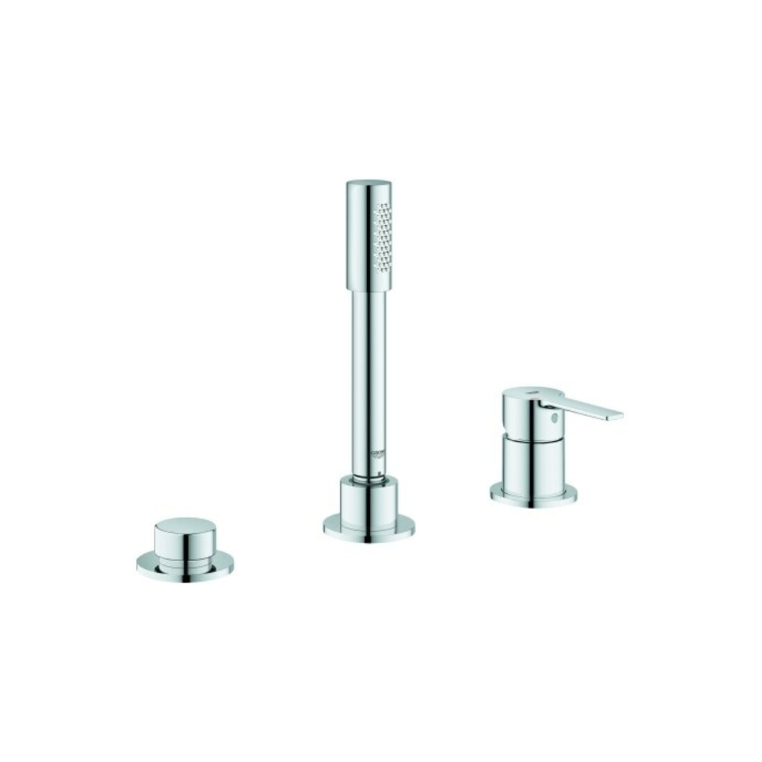 Grohe Combinaison baignoire 3 trous Lineare sans bec, chrome