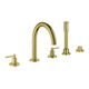 Grohe Combinaison baignoire 5 trous Atrio avec levier, cool sunrise brossé-1
