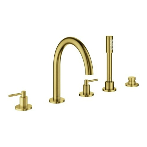 Grohe Combinaison baignoire 5 trous Atrio avec levier, cool sunrise brossé