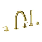 Grohe Combinaison baignoire 5 trous Atrio avec levier, cool sunrise brossé