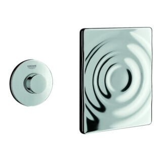 Grohe Commande pneumatique Surf télécommande manuelle, plaque de recouvrement Surf, chrome