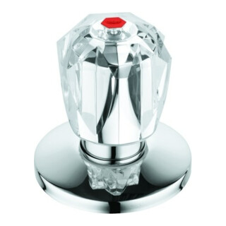 Grohe Corps 11545 3/4" pour vannes encastrées Poignée Brillant Marquage rouge chrome