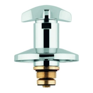 Grohe Corps supérieur 11504 pour vannes encastrées Trecorn Poignée marquage bleu 3/4" chrome