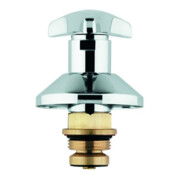 Grohe Corps supérieur 11507 pour vannes encastrées Trecorn, poignée, marquage bleu 1" chrome