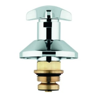 Grohe Corps supérieur 11508 pour vannes encastrées 1" Trecorn poignée rouge chrome