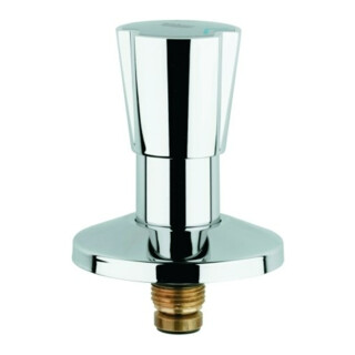 Grohe Corps supérieur 11513 DN15 pour vannes encastrées, manette triangulaire bleu/rouge 1/2" chrome