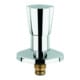 Grohe Corps supérieur 11513 DN15 pour vannes encastrées, manette triangulaire bleu/rouge 1/2" chrome-1