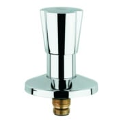 Grohe Corps supérieur 11513 DN15 pour vannes encastrées, manette triangulaire bleu/rouge 1/2" chrome