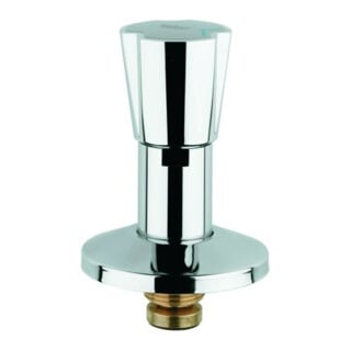 Grohe Corps supérieur 11514 DN20 pour vannes encastrées Poignée triangulaire bleu/rouge 3/4" chromé