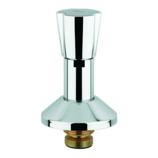 Grohe Corps supérieur 11515 1'' pour vannes encastrées, poignée triangulaire bleu/rouge chromé