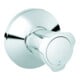 Grohe Costa Garniture de valve encastrée bleu, chrome, avec rosace à poussoir-1
