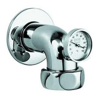 Grohe Coude de sortie 12448 Déport 90 mm avec thermomètre 2"x1 1/2" chrome