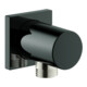 Grohe Coude mural Rainshower 1/2", rosace carrée, graphite dur-1