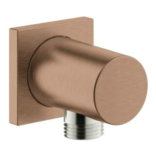 Grohe Coude mural Rainshower 1/2, rosace d'angle, warm sunset brossé