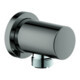 Grohe Coude mural Rainshower 1/2", rosace ronde, graphite dur-1