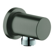 Grohe Coude mural Rainshower 1/2", rosace ronde, graphite dur brossé