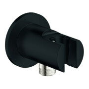 Grohe Coude mural Tempesta 1/2", avec support de douche mural, noir mat