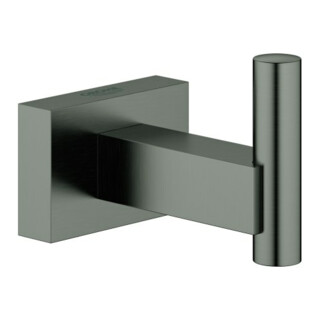 Grohe Crochet de peignoir Essentials Cube graphite HD, fixation cachée