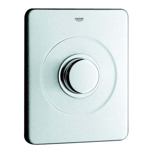 Grohe Deckplatte 43193 mit Druckknopfbetätigung edelstahl