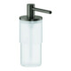 Grohe Distributeur de savon Atrio 160ml, verre/métal, gris graphite brossé-1