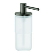 Grohe Distributeur de savon Atrio 160ml, verre/métal, gris graphite brossé