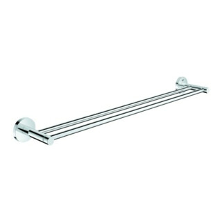 Grohe Doppel-Badetuchhalter Essentials 60cm, verdeckte Befestigung, chrom