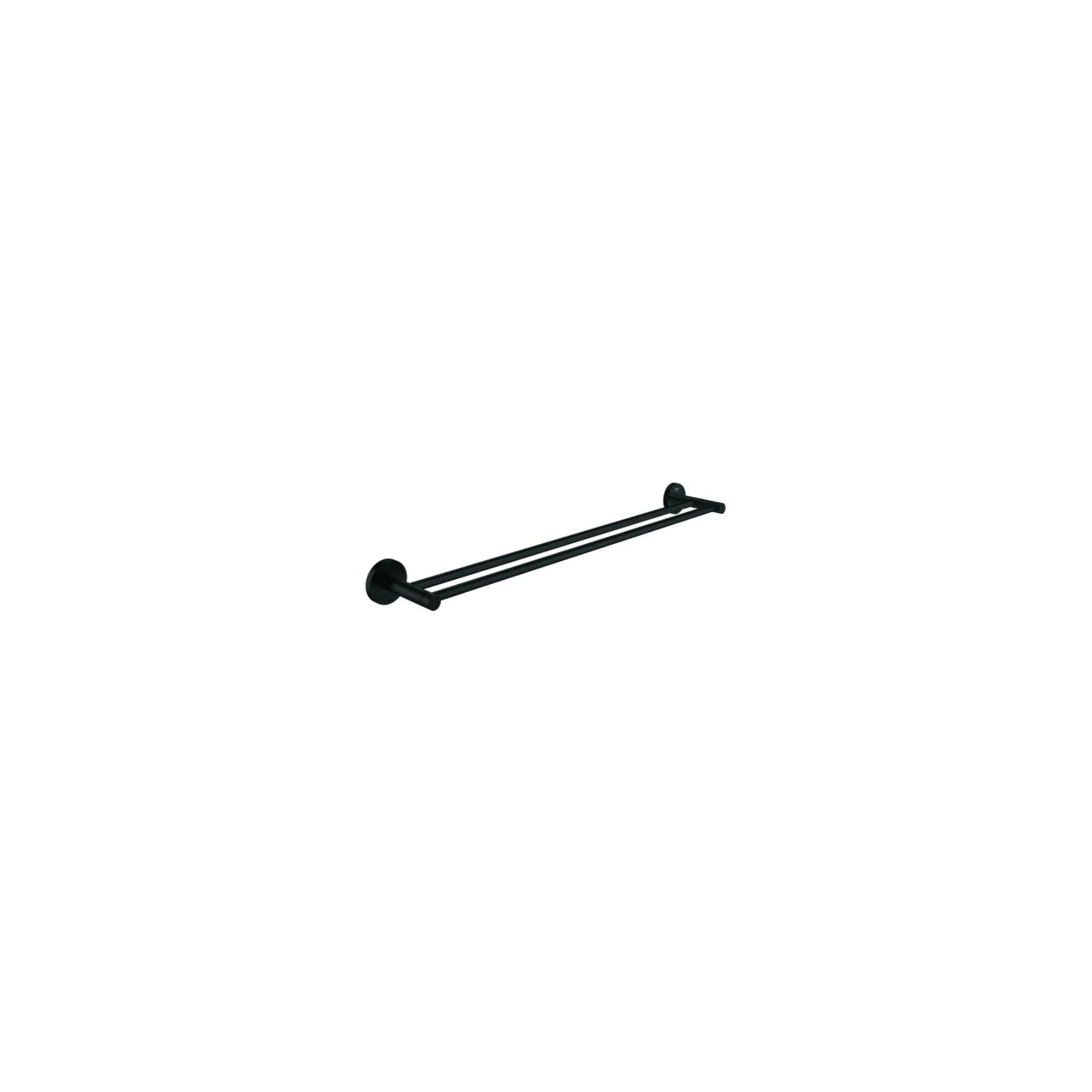 Grohe Doppel-Badetuchhalter Essentials 60cm, verdeckte Befestigung, matt black