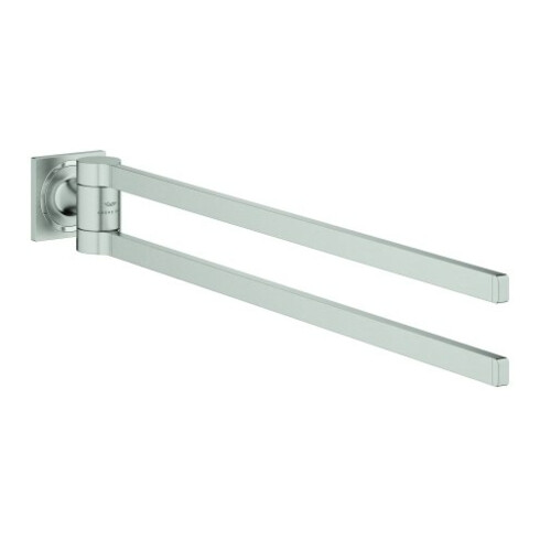 Grohe Doppel-Handtuchhalter Allure 460mm, schwenkbar 90Grad, supersteel