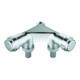 Grohe Double robinet d'arrêt 1/2", simple, chrome-1
