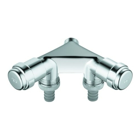Grohe Double robinet d'arrêt 1/2", simple, chrome