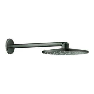 Grohe Douche de tête Rainshower SmartActive 310 H graphite brossé, bras 43 cm, 2 jets acier
