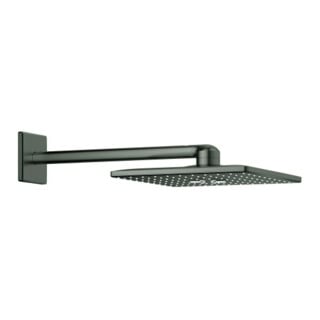 Grohe Douche de tête Rainshower SmartActiveCube 310 hd graphite brossé, bras 43 cm, 2 types de jets