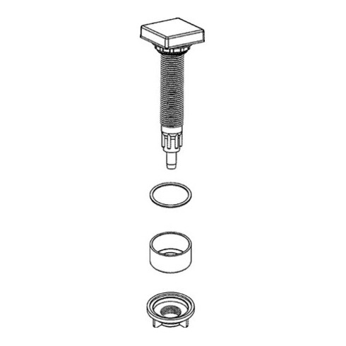 Grohe Drehgriff 42574 für Küchenspüle edelstahl